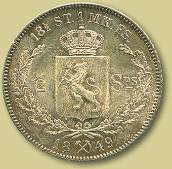 halvspecie 1849