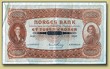 norsk pengeseddel