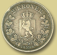 2 kr sølv 1888