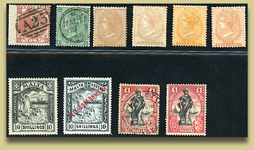 frimerkesamling fra Malta