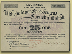 Spitsbergen-seddel