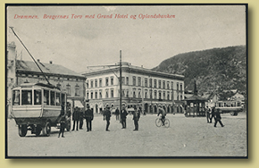 postkort trikken i drammen