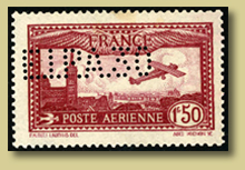 fransk frimerkeluftpost