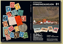 international stamp auction in Oslo