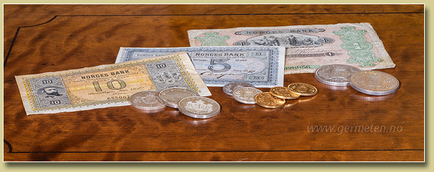 mynter og sedler