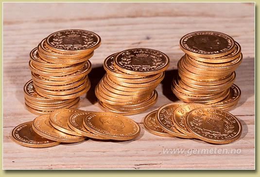 20 kroner gullmynter 1877