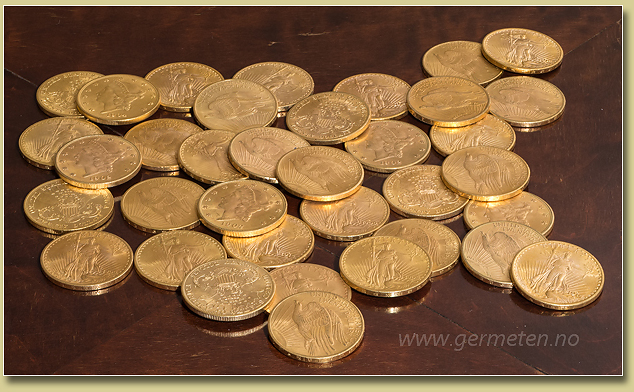 amerikanske gullmynter 20$